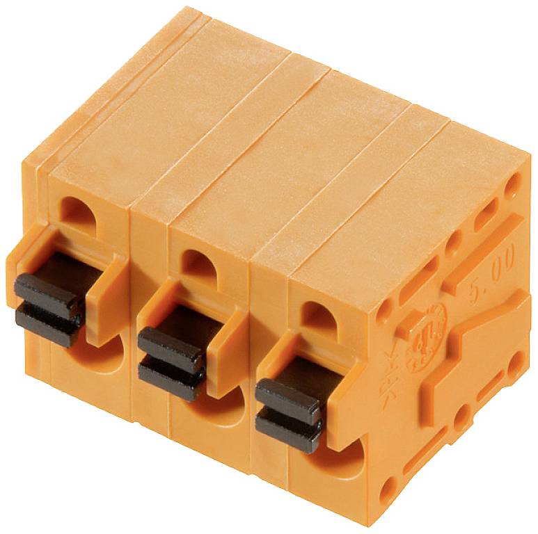 Weidmüller 2667840000 Federkraftklemmblock 2.5 mm² Polzahl 5 Orange 40 St.