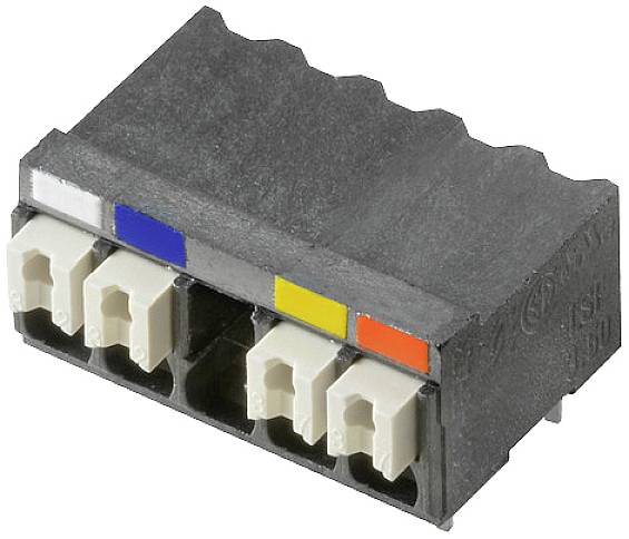 Weidmüller 2639520000 Federkraftklemmblock 1.5 mm² Polzahl 4 Schwarz 30 St.