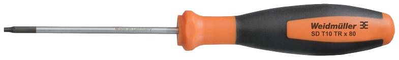 Weidmüller SD T10 TR X 80 TX-Schraubendreher Größe (Schraubendreher) T 10 Klingenlänge: 80 mm 1 St.