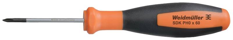 Weidmüller SDK PH0 X 60 2749400000 Kreuzschlitz-Schraubendreher 0 Klingenlänge: 60 mm