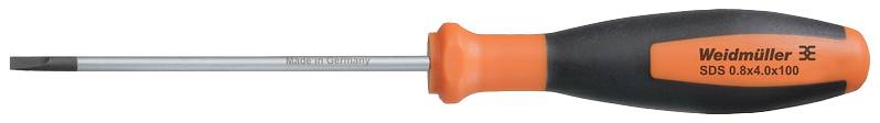 Weidmüller SDS 0.8X4.0X100 Schlitz-Schraubendreher Klingenbreite: 4 mm Klingenlänge: 100 mm