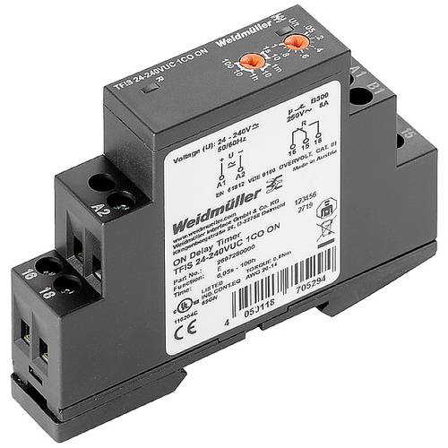 Weidmüller 2697280000 TFIS 24-240VUC 1CO ON Zeitrelais 1 St. Zeitbereich: 0.5 - 360000 s 1 Wechsler