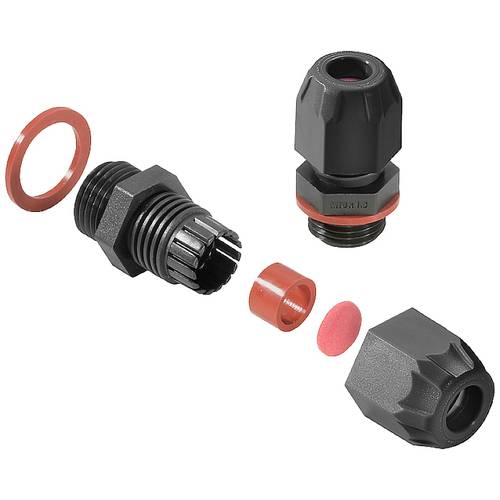 Weidmüller 2722120000 Kabelverschraubung mit Dichtung, mit Zugentlastung, schlagfest M20 Polyamid 6 Schwarz 50 St.