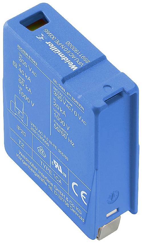 Weidmüller 2807540000 VPU AC II F 0 N-PE 305/65 Überspannungsschutz-Ableiter 20 kA 1 St.