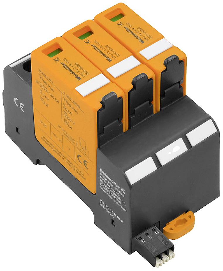 Weidmüller 2795580000 VPU PV I+II 3 R 1500 E Überspannungsschutz-Ableiter 30 kA 1St.