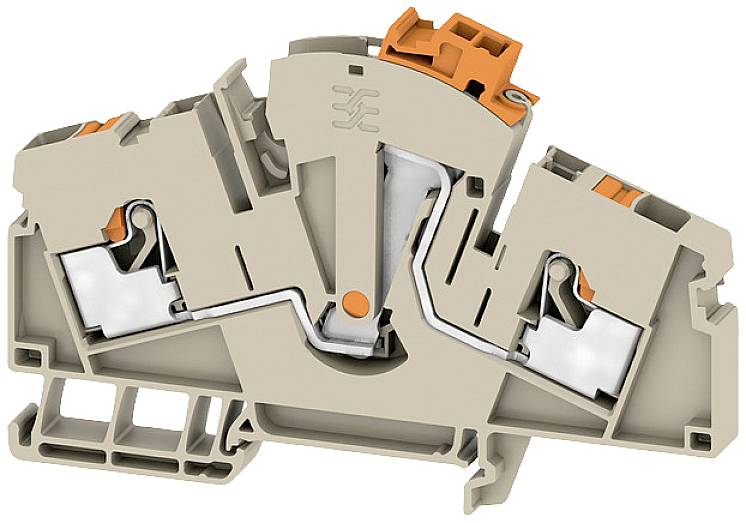 Weidmüller 2710070000 Prüftrenn-Reihenklemme Steckanschluss Beige 50 St.