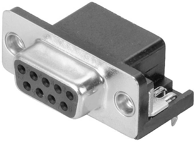 Weidmüller D-SUB F6.3 T09HU 3.2B2 TY BK 2626700000 D-SUB Buchse 90 ° Polzahl: 9 Löten 1 St.