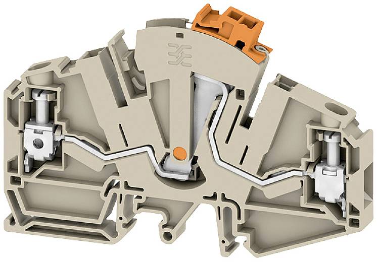 Weidmüller 2710090000 Prüftrenn-Reihenklemme Schrauben Beige 50 St.