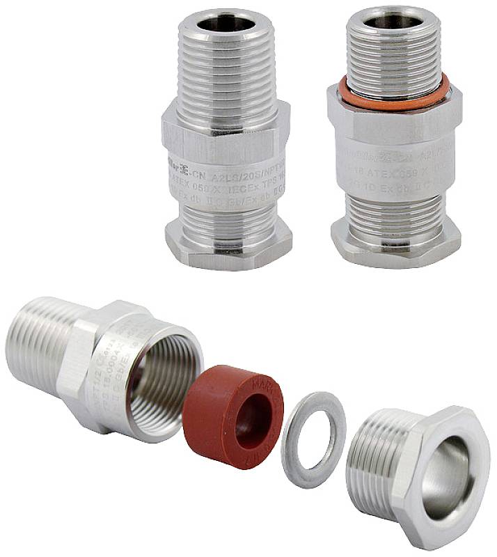 Weidmüller 1185290000 Kabelverschraubung mit Dichtung, mit Zugentlastung M20 Edelstahl Natur 160 St.