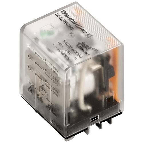 Weidmüller DRL373524L Steckrelais 24 V/AC 10 A 3 Wechsler 10 St.