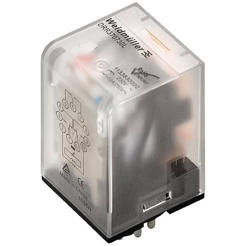 Weidmüller DRR373012L Steckrelais 12 V/DC 10 A 3 Wechsler 10 St.