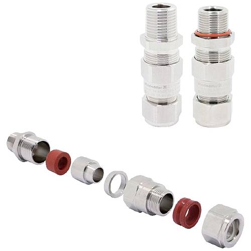 Weidmüller 1184700000 Kabelverschraubung mit Dichtung, mit Zugentlastung M32 Messing (vernickelt) 160 St.