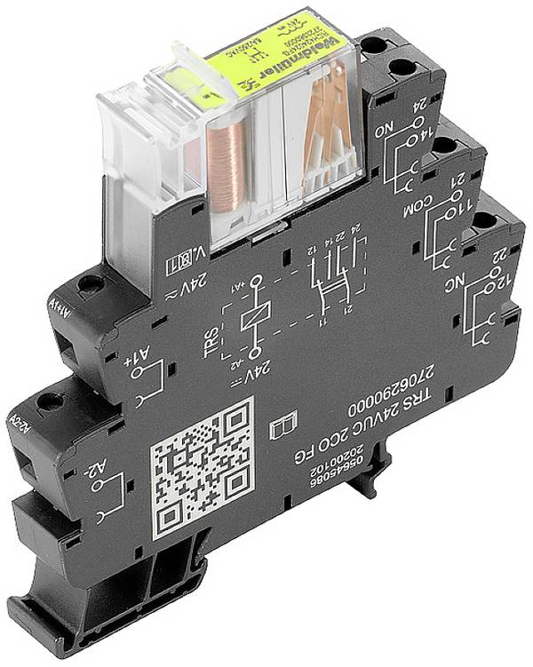 Weidmüller TRS 24VUC 2CO FG Koppelrelais 6 A 2 Wechsler 5 St.