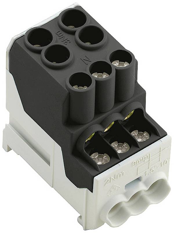 Weidmüller 2814490000 Verteilerblock  Schrauben  Schwarz 3 St.