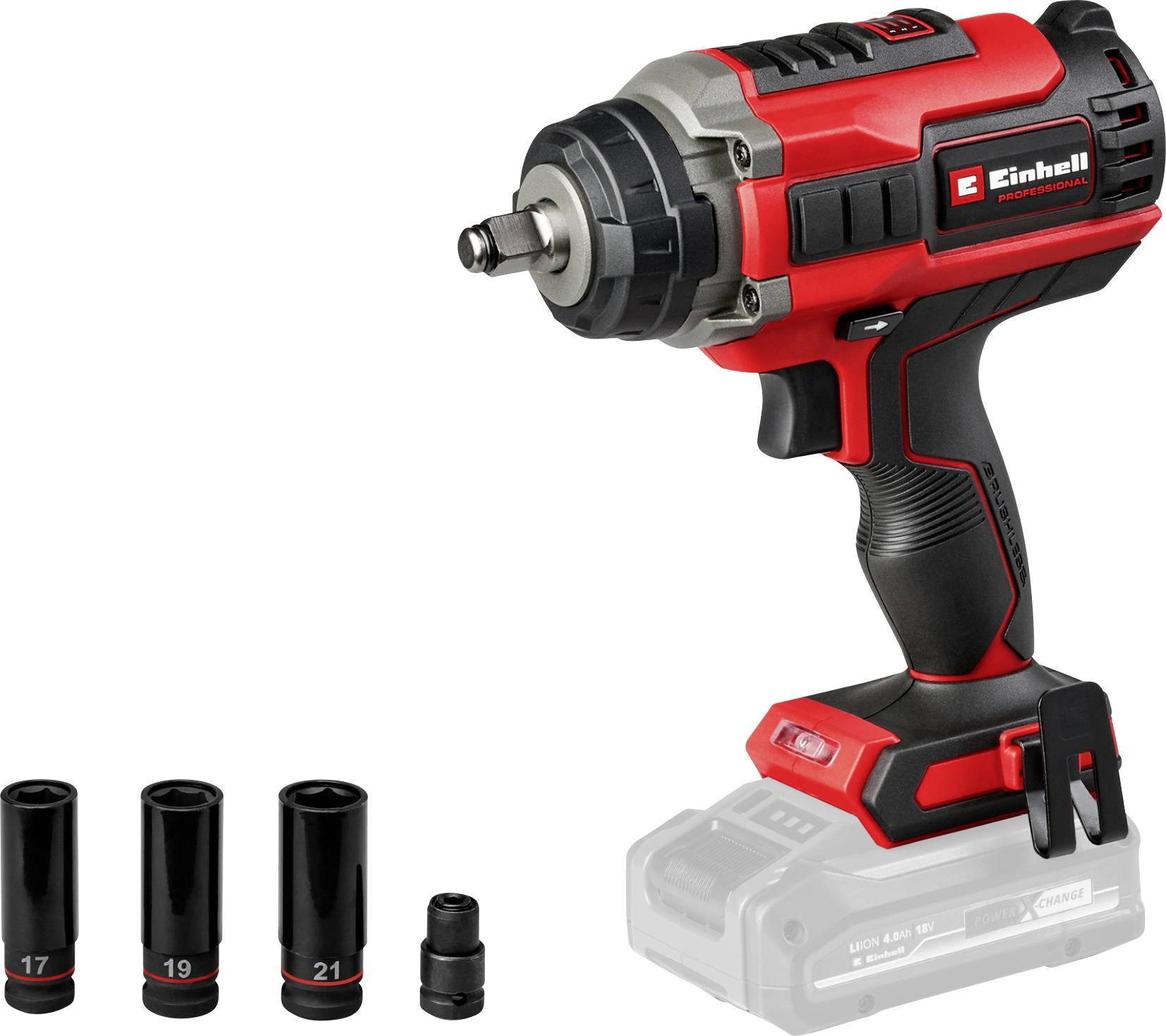 Einhell Professional IMPAXXO 18/450 4510070 Slagskruvdragare batteri 400 Nm Antal batterier som ingår 0 Li-Ion exkl. batteri/laddare, Utan laddare