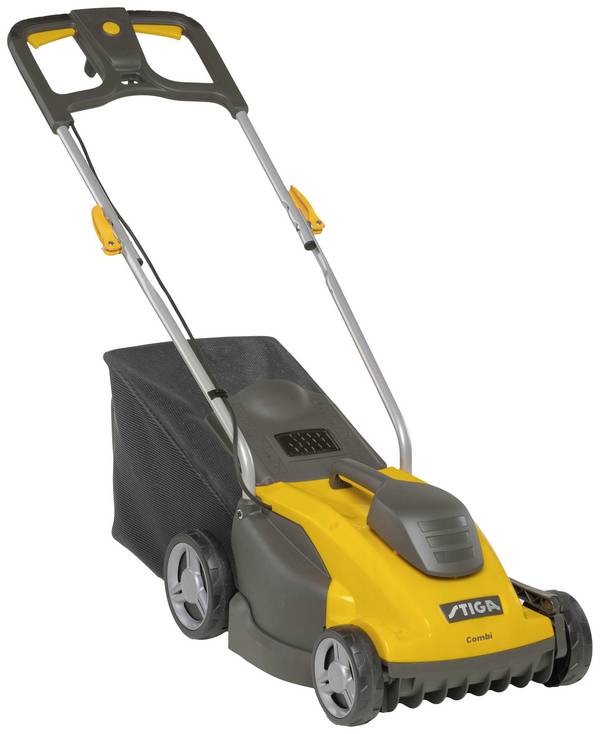 STIGA COMBI 336c Elektro Rasenmäher   mit Rasenkamm 1400 W  Schnittbreite (max.) 34 cm Geeignet für Rasenflächen bis 400 m²