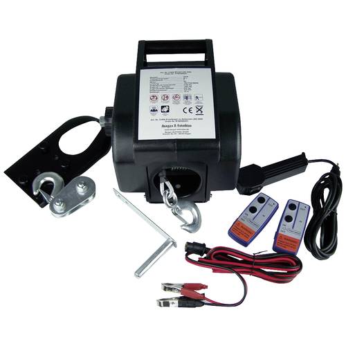 Berger & Schröter Seilwinde lb2000 boat Zugkraft (stehend)=622 kg Zugkraft (rollend)=1361 kg Funk-Fernbedienung, Kabel-F...