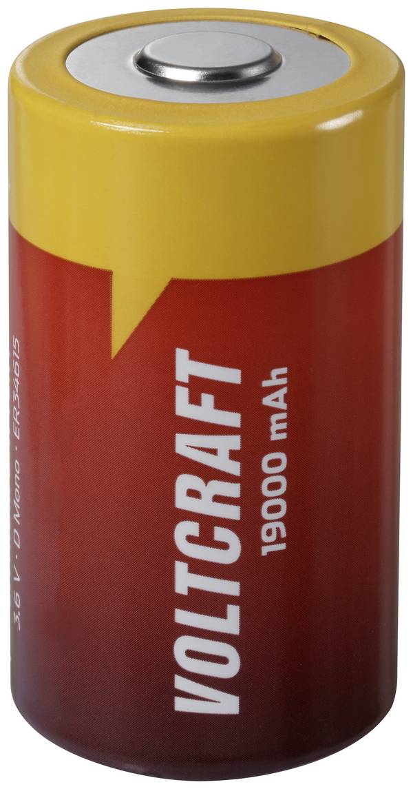 VOLTCRAFT ER34615 Spezial-Batterie Mono (D) Button-top Li-SoCl2 3.6 V 19000 mAh 1 St.