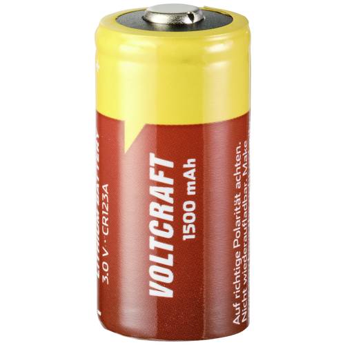 VOLTCRAFT CR123A Fotobatterie CR-123A Lithium 1500 mAh 3 V 1 St.