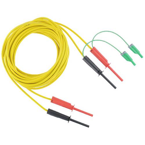 Metrel S 2029 Sicherheits-Messleitungs-Set Bananenstecker 4 mm Bananenstecker 4 mm 8.00 m Schwarz, Rot, Gelb 1 Set