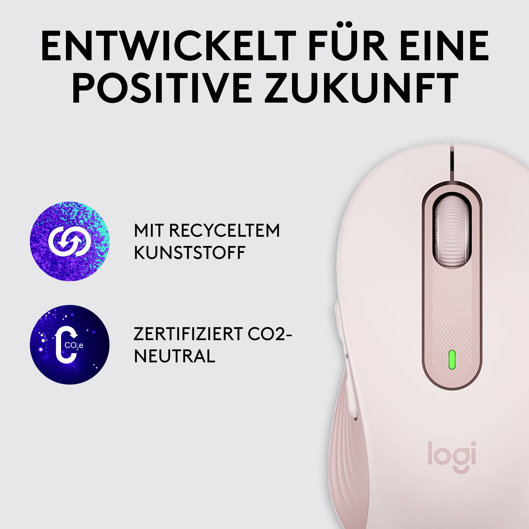 Logitech Signature M650 Maus Funk, Bluetooth® Rechtshänder Größe: M Optisch Rose 5 Tasten 4000 dpi-12