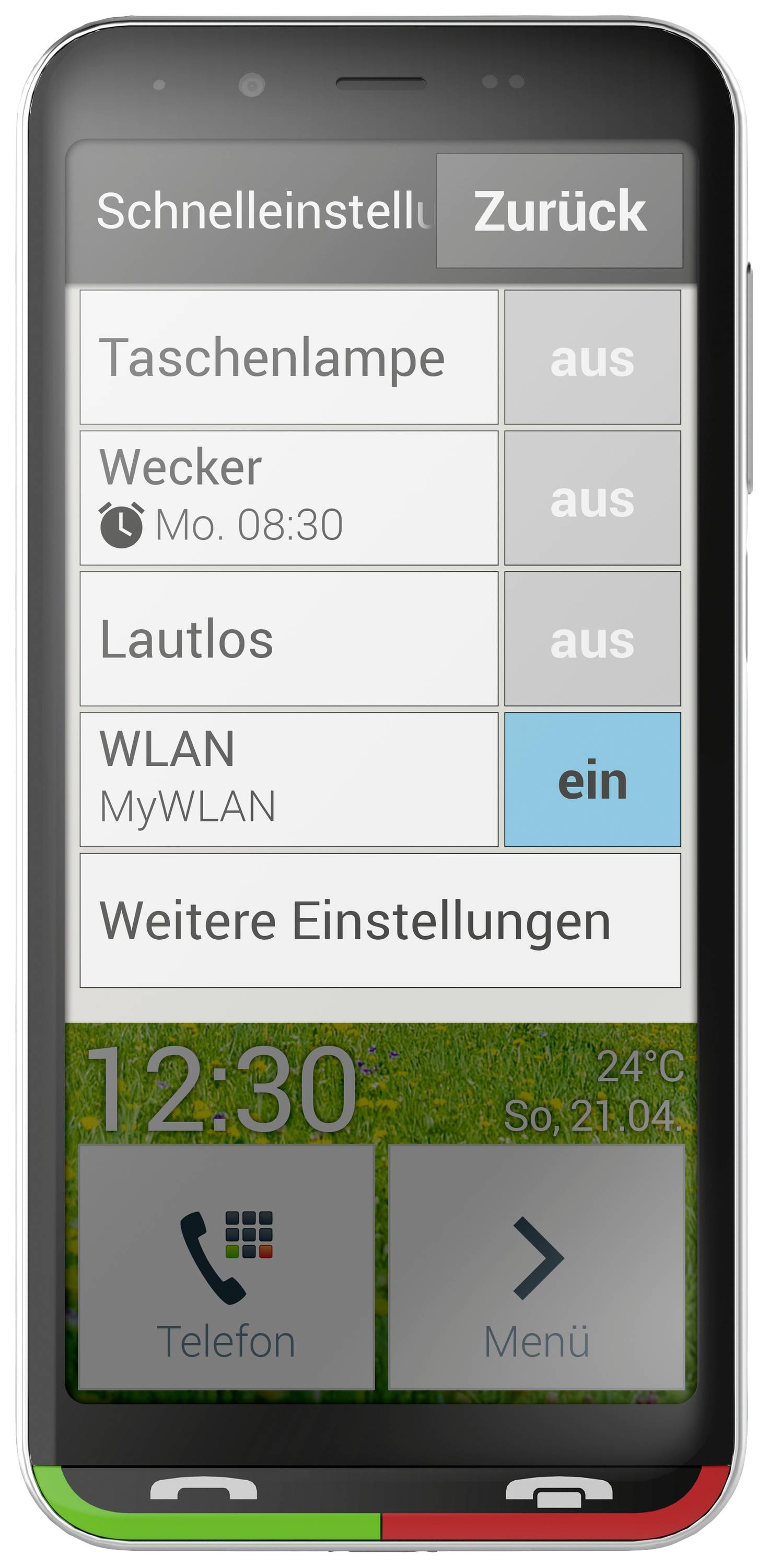 Emporia SUPEREASY 32 GB Schwarz/Silber 12.6 cm (4.95 Zoll) Senioren-Smartphone-2