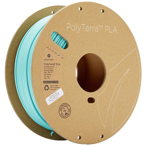 Polymaker 70845 PolyTerra PLA Filament PLA geringerer Kunststoffgehalt 2.85 mm 1000 g Blau-Grün 1 St.