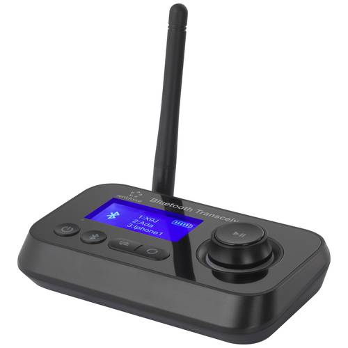 Renkforce RF-BTR-210 Bluetooth® Musik-Sender/Empfänger Bluetooth Version: 5.0 10 m integrierte LED-Anzeige
