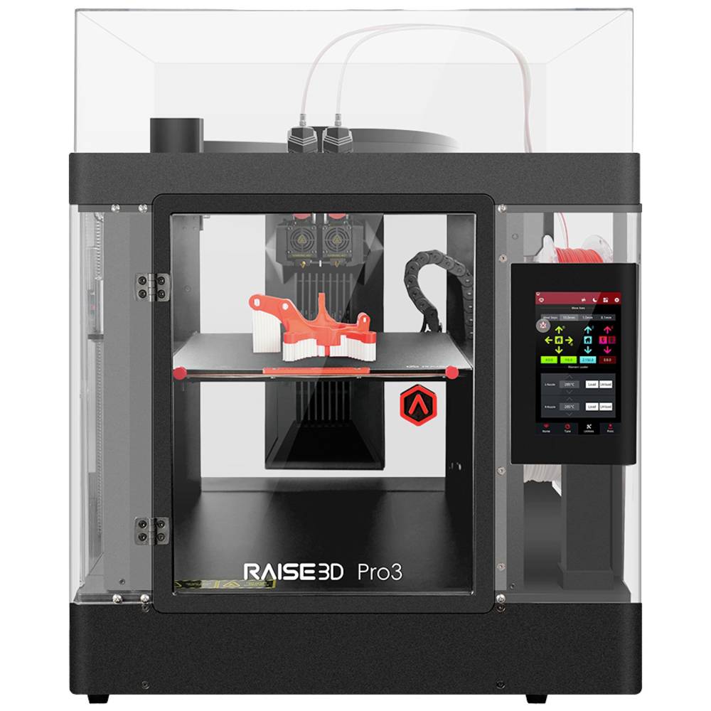 RAISE3D Pro3 Dual Extruder 3D-printer Verwarmd printbed, Dual nozzle-systeem (Dual Extruder), Flexib