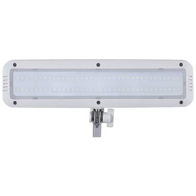 Ein rechteckiges, horizontal ausgerichtetes LED-Licht mit zahlreichen kleinen Leuchtdioden auf einem metallischen Ständer.