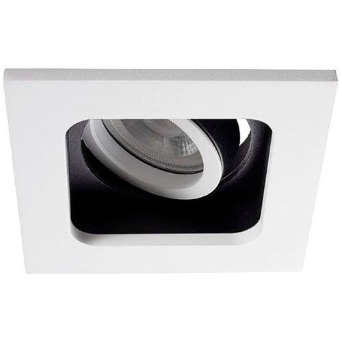 Kanlux 33661 Reul Einbauleuchte MR 16, Par 16, GX5.3, GU10 Weiß, Schwarz