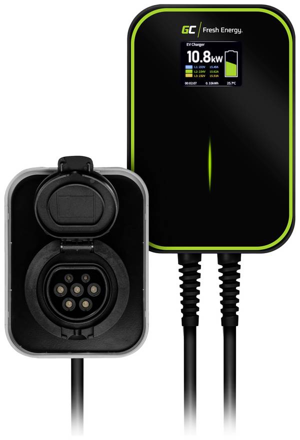 Green Cell EV PowerBox Wallbox Typ 2 32 A Anzahl Anschlüsse 1 22 kW RFID