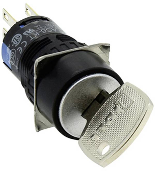 Idec AS6M-2KT2PB AS6M-2KT2PB Drehschalter 220 V 5 A Schaltpositionen 2 1 St.