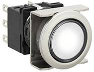 Idec LB6ML-M1T64PW LB6ML-M1T64PW Leuchtdrucktaster 250 V, 125 V, 30 V 5 A 2 x Aus/(Ein) tastend (Ø) 22 mm IP65 1 St.