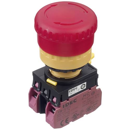 Idec YW1L-V4E02Q4R Not-Aus-Schalter 250 V 3 A 2 Öffner IP65 1 St.