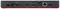 Rückseite eines elektronischen Geräts mit verschiedenen Anschlüssen: Strom, USB-C, zwei HDMI, DisplayPort, Ethernet und USB-A-Ports.
