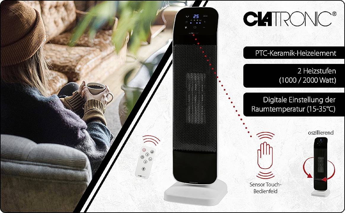 Clatronic HL 3763 - Lüfter/Heizlüfter - Mobil-3