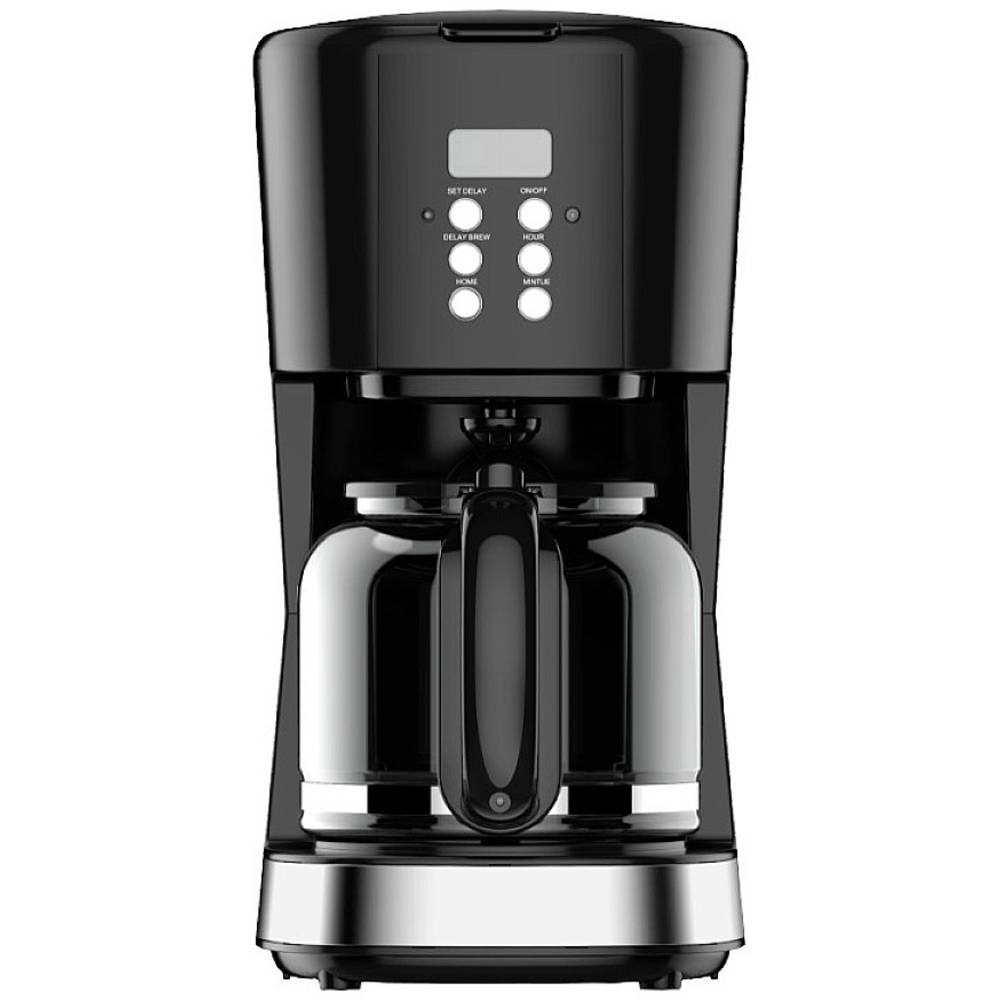 SOGO Human Technology CAF-SS-5670 Koffiezetapparaat Zwart Capaciteit koppen: 12 Glazen kan, Warmhoud