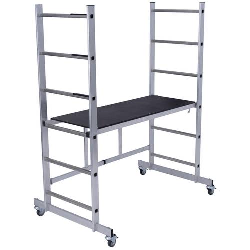 Krause 916211 FaltGerüst Montagegerüst Arbeitshöhe (max.): 2.90 m Silber 15.2 kg