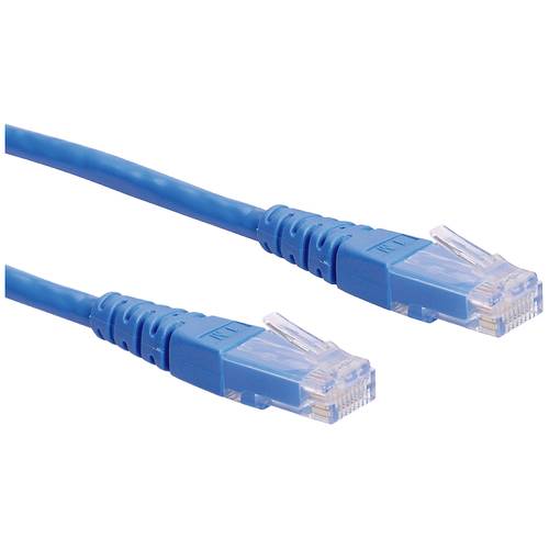 ROLINE Patchkabel Cat.6 (Class E) UTP, blau, 1 m