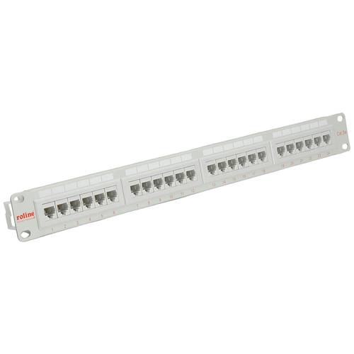 Thumbnail - ROLINE Cat.5e (Class D) 19-Patchpanel, 24 Ports, UTP, grau