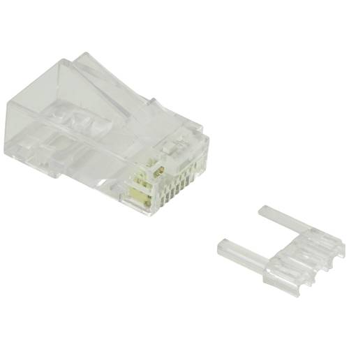 Thumbnail - Value 21.99.3062 VALUE Modular Plug ungeschirmt, Kat.6 (Class E), 10 Stck 21.99.3062 Stecker, gerade Transparent 10 St.