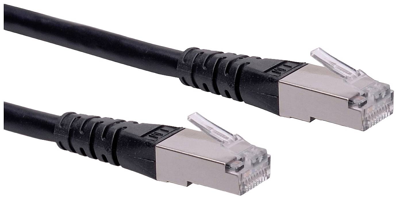 ROLINE S/FTP Kabel Kat.6 1,5m schwarz
