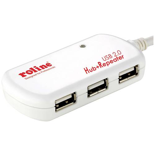 Thumbnail - ROLINE USB 2.0 4-Port Hub mit Repeater, 12 m