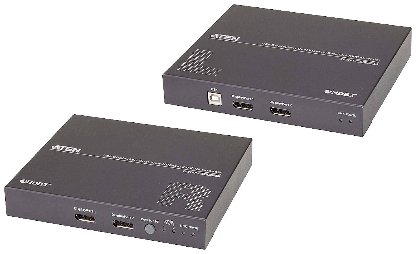 ATEN CE924 USB DisplayPort Dual-Display HDBaseT 2.0 KVM Extender
