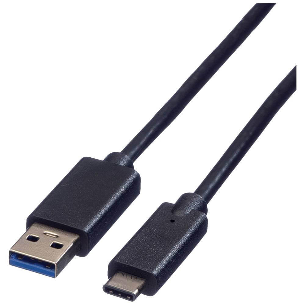 Roline 11.02.9010 USB-kabel USB 3.2 Gen1 (USB 3.0-USB 3.1 Gen1) USB-A stekker, USB-C stekker 0.50 m 