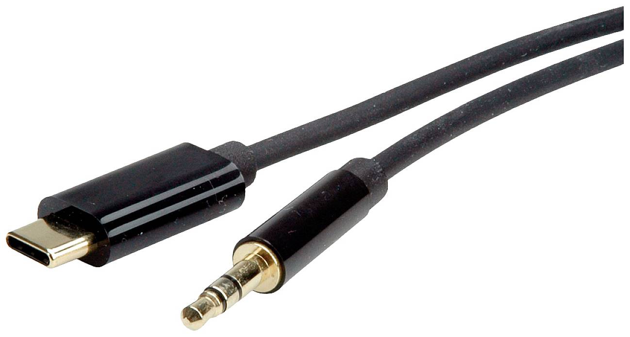 ROLINE USB TypC 3.5mm Adapt.kabel 1.8m - Adapter - Audio/Multimedia (12.03.3217)
