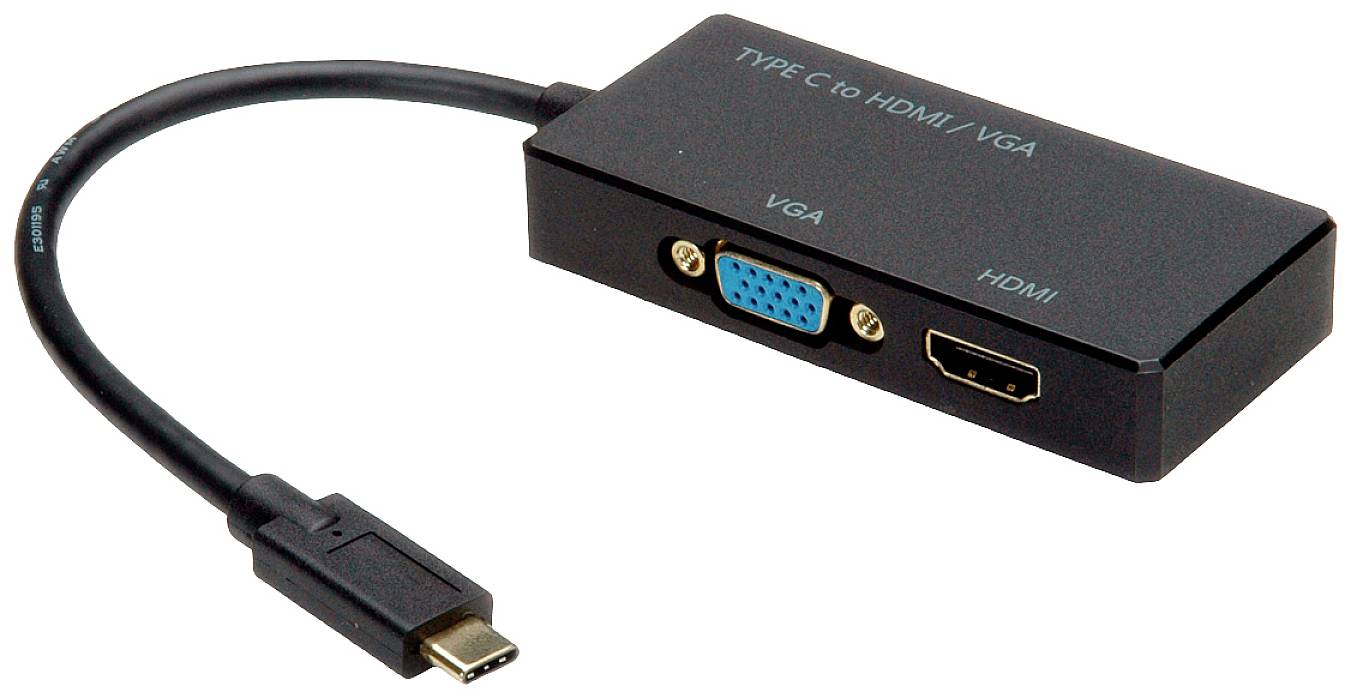 VALUE USB3.1 Display Adapter Typ C zu VGA + HDMI (12.99.3215)