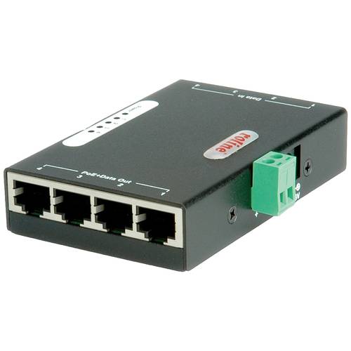 ROLINE Gigabit Ethernet PoE Injektor, 4 Ports