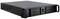 Schwarzes 19-Zoll-Rackmount-Gehäuse in 2U-Größe, mit Lüftungsschlitzen und abschließbarer Fronttür, geeignet zur Aufnahme von Server-Hardware.
